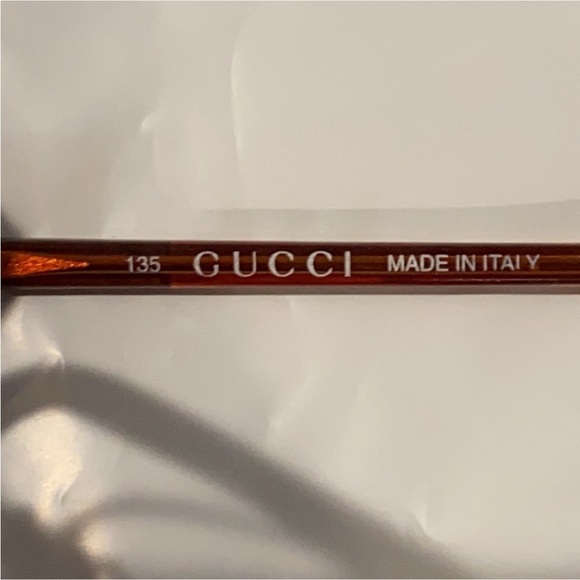 Authentic Gucci prescription eyeglasses frames brown copper color frames main image 4